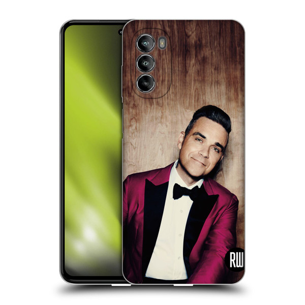 Robbie Williams Calendar Magenta Tux Soft Gel Case for Motorola Moto G82 5G