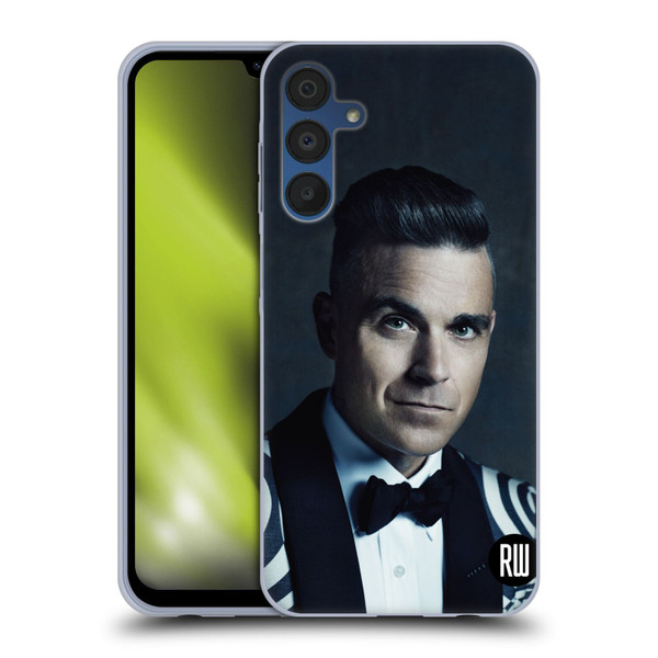 Robbie Williams Calendar Printed Tux Soft Gel Case for Samsung Galaxy A15
