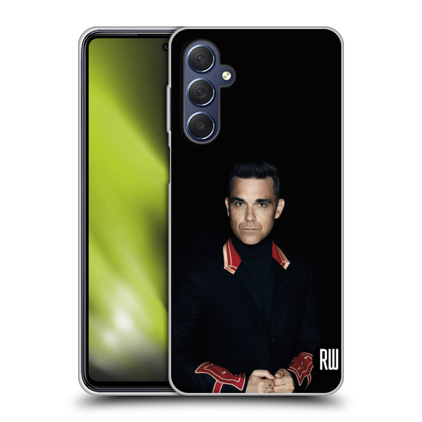 Robbie Williams Calendar Portrait Soft Gel Case for Samsung Galaxy M54 5G