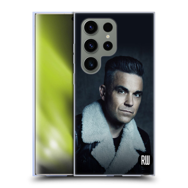Robbie Williams Calendar Leather Jacket Soft Gel Case for Samsung Galaxy S24 Ultra 5G