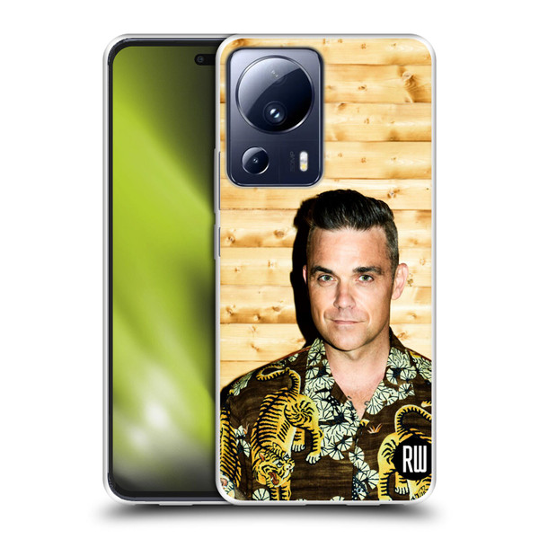 Robbie Williams Calendar Tiger Print Shirt Soft Gel Case for Xiaomi 13 Lite 5G