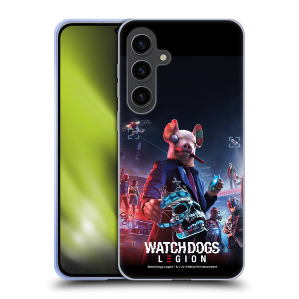 Watch Dogs Legion Artworks Winston Skull Soft Gel Case for Samsung Galaxy S24+ 5G