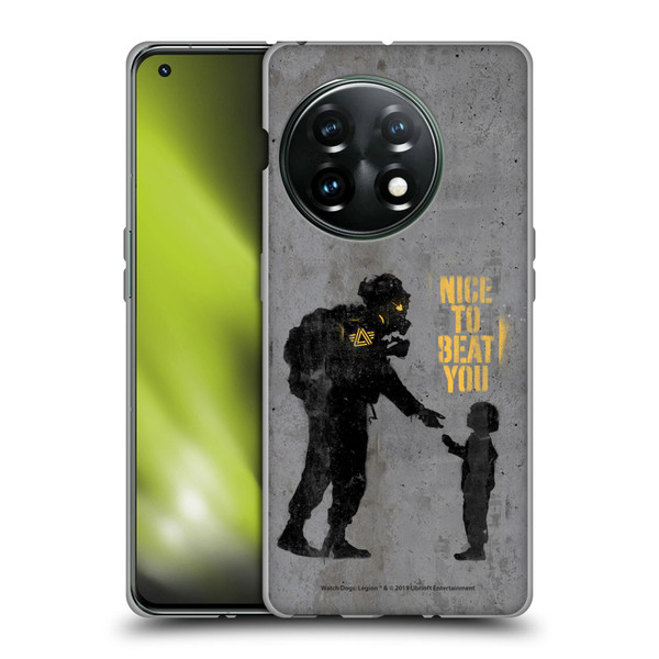 Watch Dogs Legion Street Art Nice To Beat You Soft Gel Case for OnePlus 11 5G