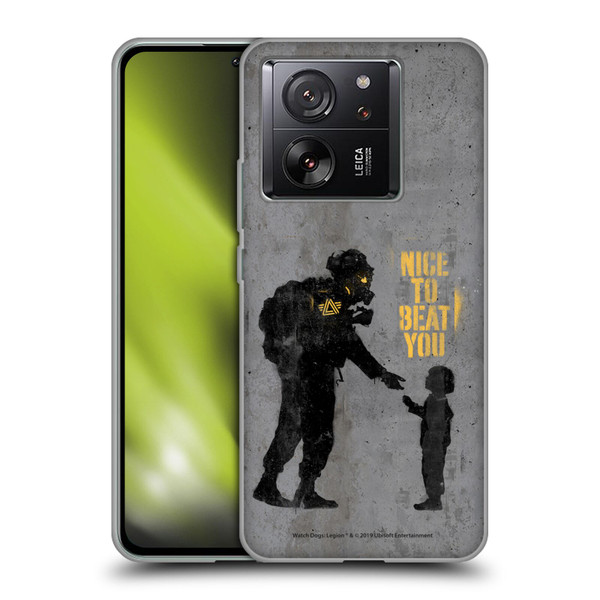 Watch Dogs Legion Street Art Nice To Beat You Soft Gel Case for Xiaomi 13T 5G / 13T Pro 5G