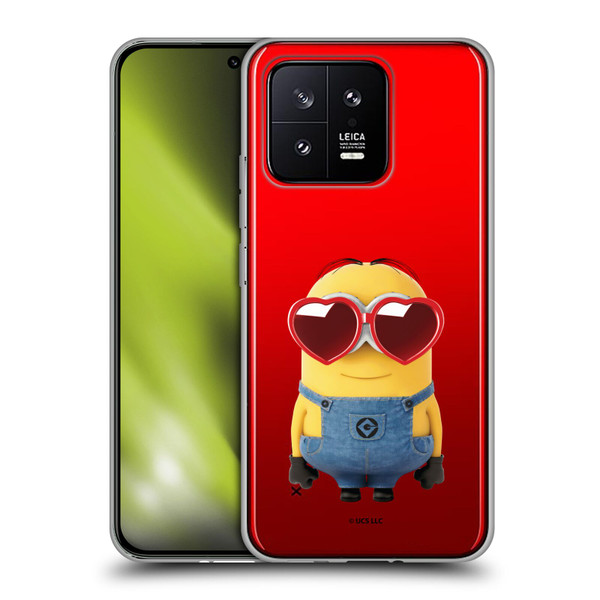 Minions Rise of Gru(2021) Valentines 2021 Heart Glasses Soft Gel Case for Xiaomi 13 5G
