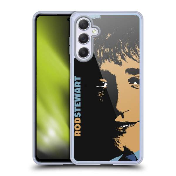 Rod Stewart Art Yesterday Retro Soft Gel Case for Samsung Galaxy M54 5G
