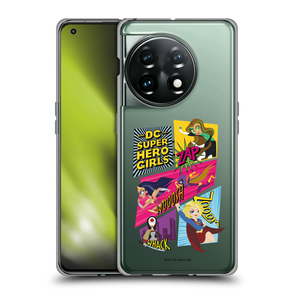 DC Super Hero Girls Characters Composed Art 2 Soft Gel Case for OnePlus 11 5G