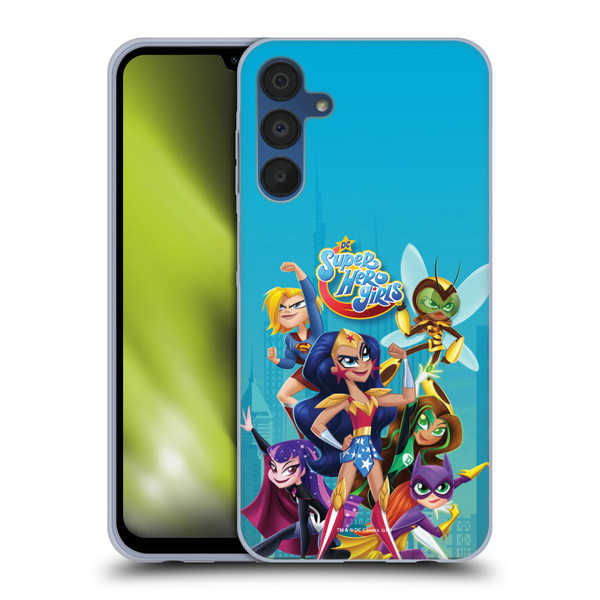 DC Super Hero Girls Rendered Characters Group Soft Gel Case for Samsung Galaxy A15