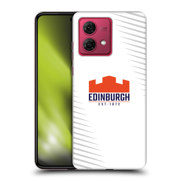 Edinburgh Rugby Graphic Art White Logo Soft Gel Case for Motorola Moto G84 5G