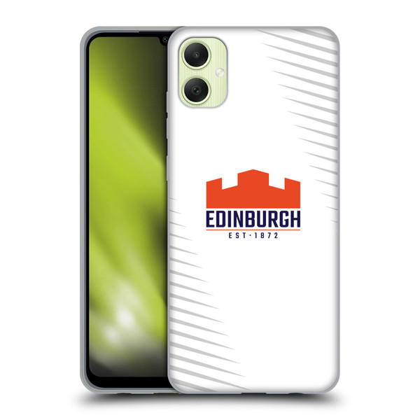 Edinburgh Rugby Graphic Art White Logo Soft Gel Case for Samsung Galaxy A05