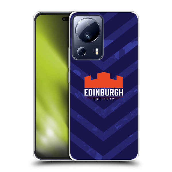 Edinburgh Rugby Graphic Art Blue Pattern Soft Gel Case for Xiaomi 13 Lite 5G