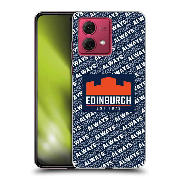 Edinburgh Rugby Graphics Logo Pattern Soft Gel Case for Motorola Moto G84 5G