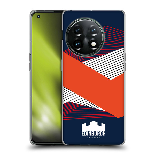Edinburgh Rugby Graphics Shapes Soft Gel Case for OnePlus 11 5G