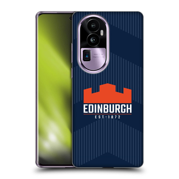 Edinburgh Rugby Graphics Lines Soft Gel Case for OPPO Reno10 Pro+
