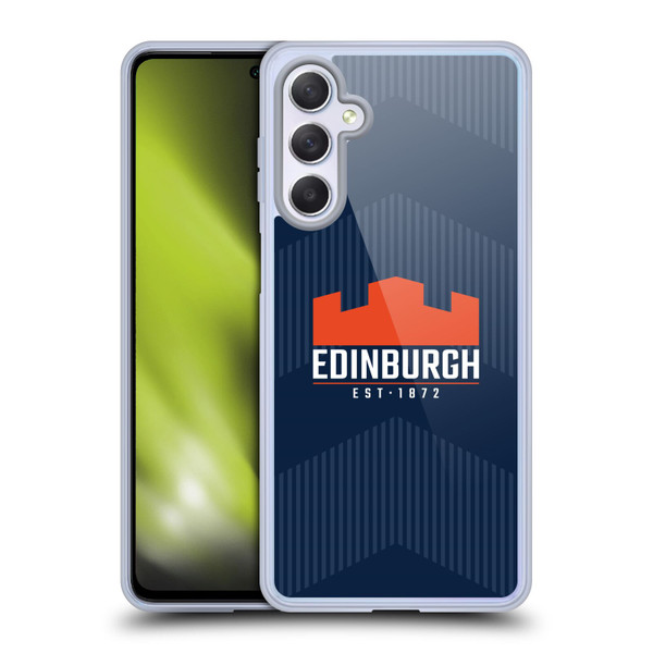 Edinburgh Rugby Graphics Lines Soft Gel Case for Samsung Galaxy M54 5G