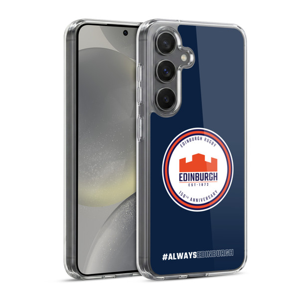 Edinburgh Rugby Graphics 150th Logo Soft Gel Case for Samsung Galaxy S24 5G & MagSafe