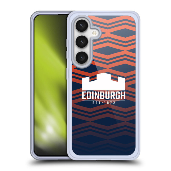 Edinburgh Rugby Graphics Pattern Gradient Soft Gel Case for Samsung Galaxy S24 5G