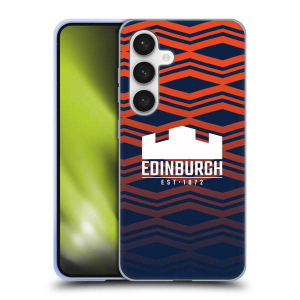 Edinburgh Rugby Graphics Pattern Gradient Soft Gel Case for Samsung Galaxy S24 5G