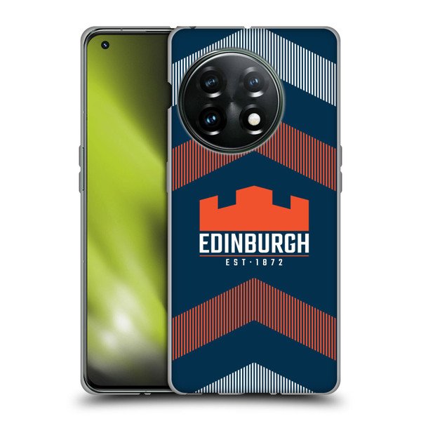 Edinburgh Rugby Logo Art Lines Soft Gel Case for OnePlus 11 5G