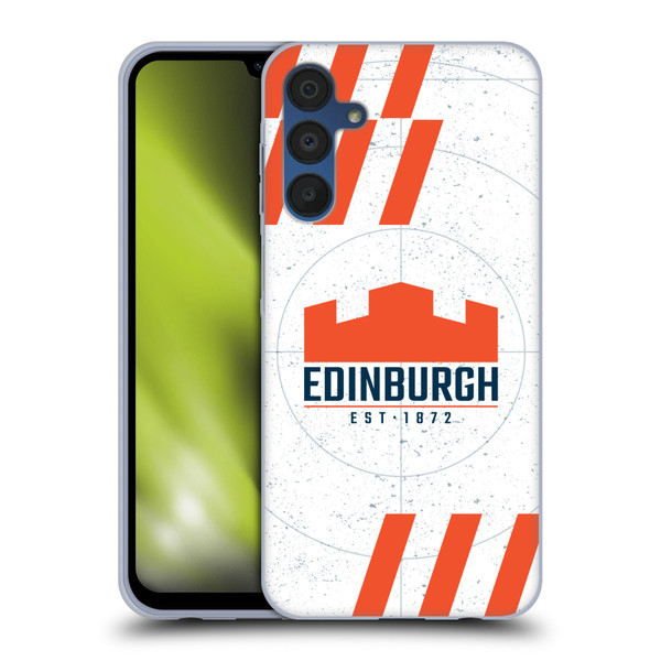 Edinburgh Rugby Logo Art White Soft Gel Case for Samsung Galaxy A15