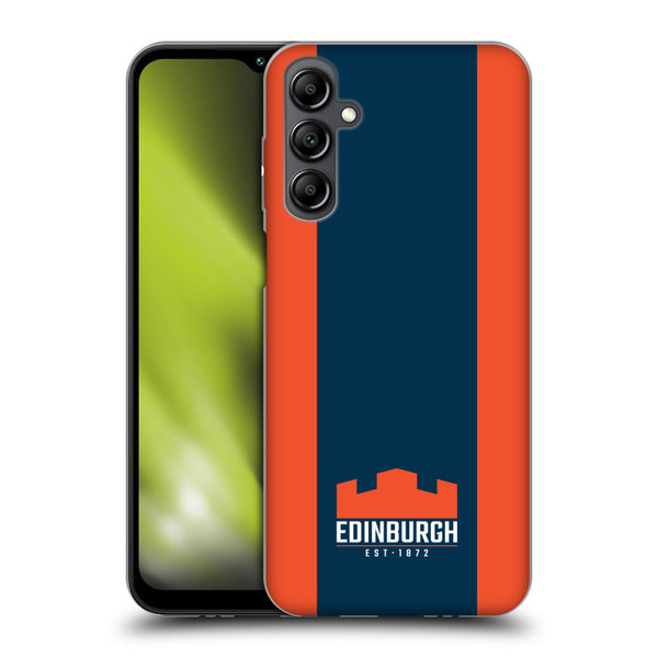 Edinburgh Rugby Logo Art Stripes Soft Gel Case for Samsung Galaxy M14 5G