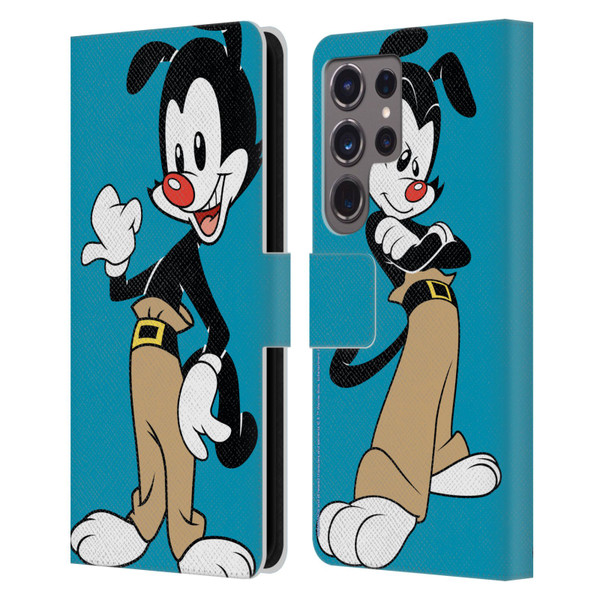 Animaniacs Graphics Yakko Leather Book Wallet Case Cover For Samsung Galaxy S24 Ultra 5G