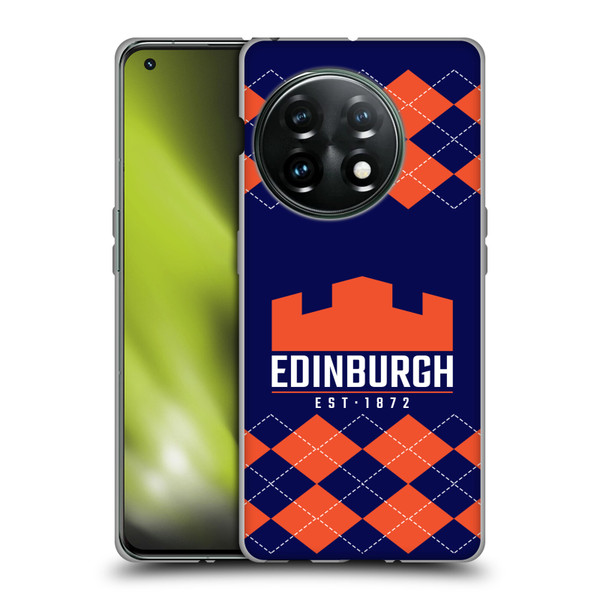 Edinburgh Rugby Logo 2 Argyle Soft Gel Case for OnePlus 11 5G