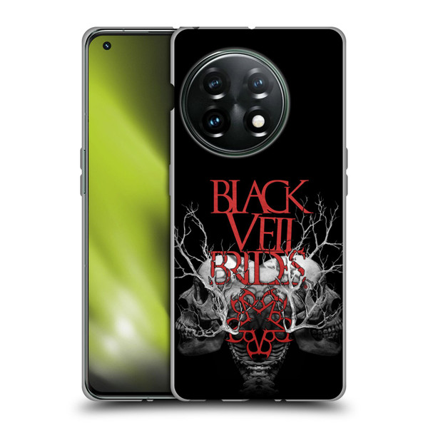 Black Veil Brides Band Art Skull Branches Soft Gel Case for OnePlus 11 5G