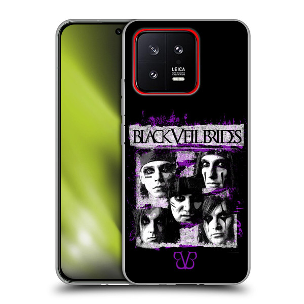 Black Veil Brides Band Art Grunge Faces Soft Gel Case for Xiaomi 13 5G