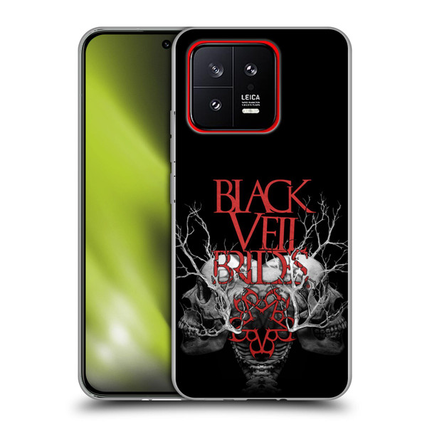 Black Veil Brides Band Art Skull Branches Soft Gel Case for Xiaomi 13 5G