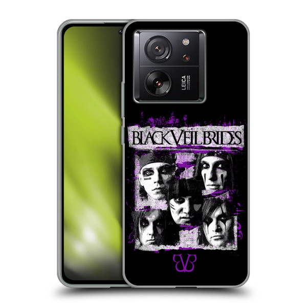 Black Veil Brides Band Art Grunge Faces Soft Gel Case for Xiaomi 13T 5G / 13T Pro 5G
