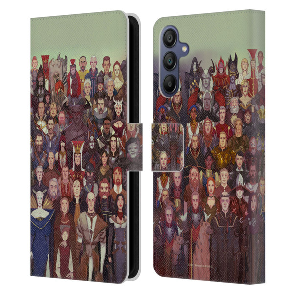 EA Bioware Dragon Age Inquisition Graphics Cast Of Thousands Leather Book Wallet Case Cover For Samsung Galaxy A15