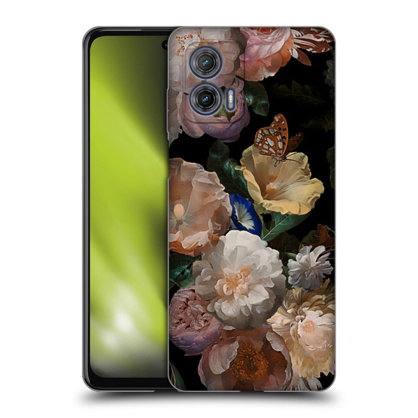 UtArt Antique Flowers Botanical Beauty Soft Gel Case for Motorola Moto G73 5G