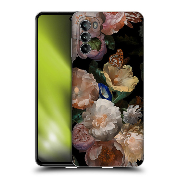 UtArt Antique Flowers Botanical Beauty Soft Gel Case for Motorola Moto G82 5G