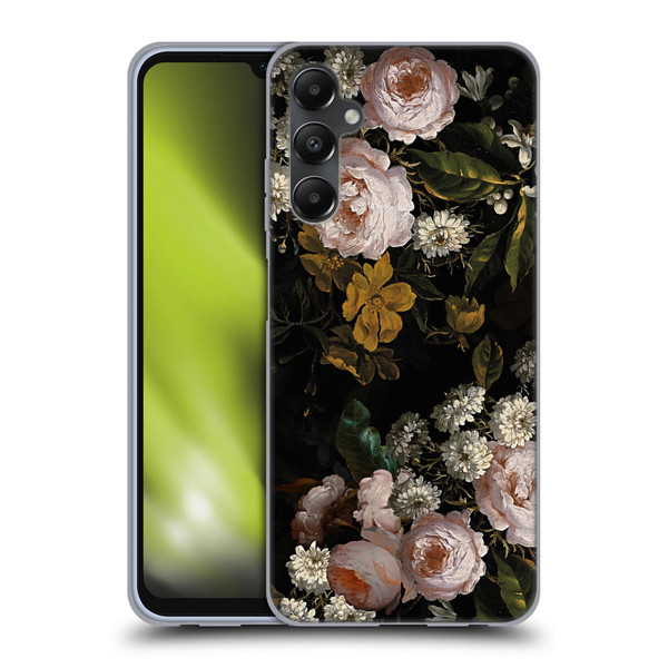 UtArt Antique Flowers Roses And Baby's Breath Soft Gel Case for Samsung Galaxy A05s