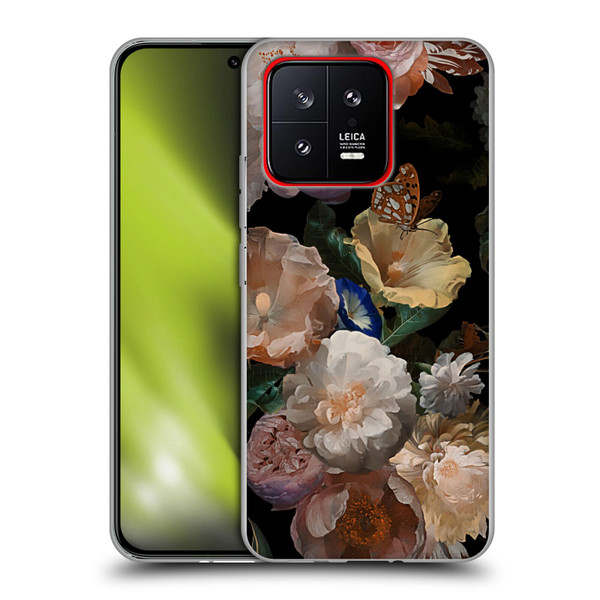 UtArt Antique Flowers Botanical Beauty Soft Gel Case for Xiaomi 13 5G