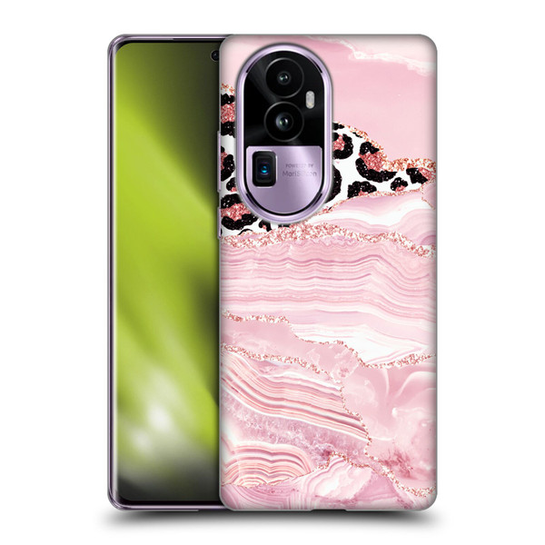 UtArt Wild Cat Marble Pink Glitter Soft Gel Case for OPPO Reno10 Pro+