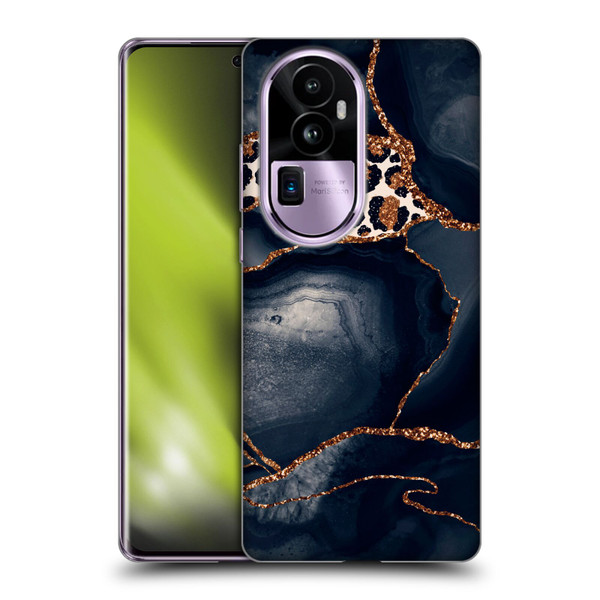 UtArt Wild Cat Marble Leopard Soft Gel Case for OPPO Reno10 Pro+