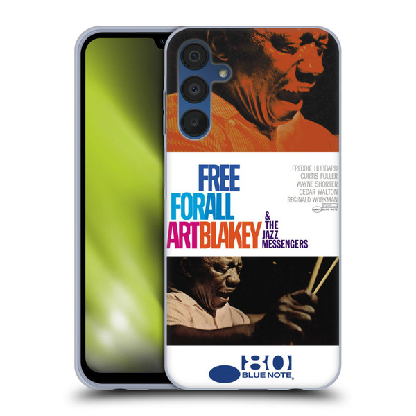 Blue Note Records Albums Art Blakey Free For All Soft Gel Case for Samsung Galaxy A15