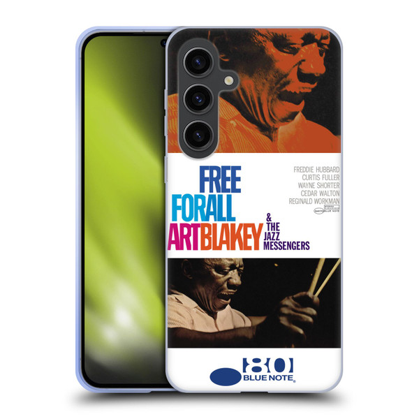 Blue Note Records Albums Art Blakey Free For All Soft Gel Case for Samsung Galaxy S24+ 5G