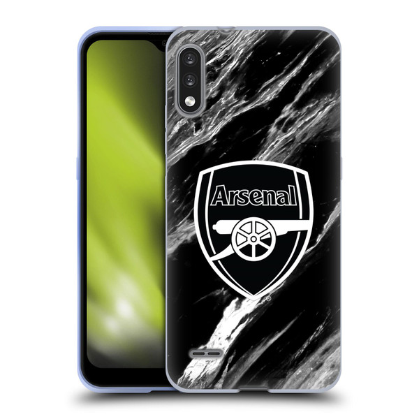 Arsenal FC Crest Patterns Marble Soft Gel Case for LG K22