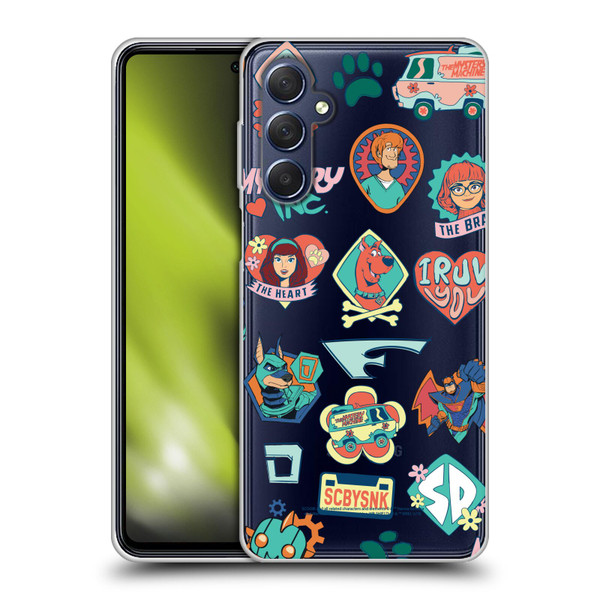 Scoob! Scooby-Doo Movie Graphics Retro Icons Soft Gel Case for Samsung Galaxy M54 5G