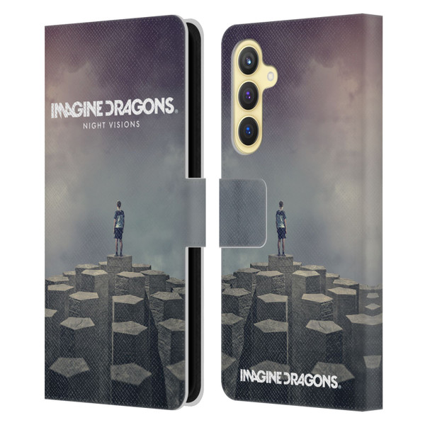 Imagine Dragons Key Art Night Visions Album Cover Leather Book Wallet Case Cover For Samsung Galaxy S23 FE 5G