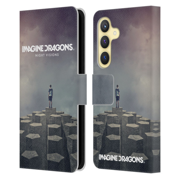 Imagine Dragons Key Art Night Visions Album Cover Leather Book Wallet Case Cover For Samsung Galaxy S24 5G