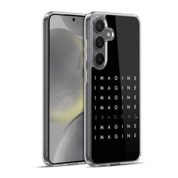 Imagine Dragons Key Art Logo Repeat Soft Gel Case for Samsung Galaxy S24+ 5G & MagSafe