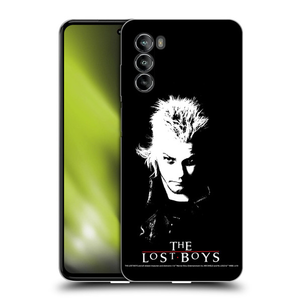The Lost Boys Characters David Black And White Soft Gel Case for Motorola Moto G82 5G