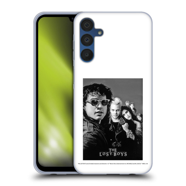 The Lost Boys Characters Poster Black And White Soft Gel Case for Samsung Galaxy A15