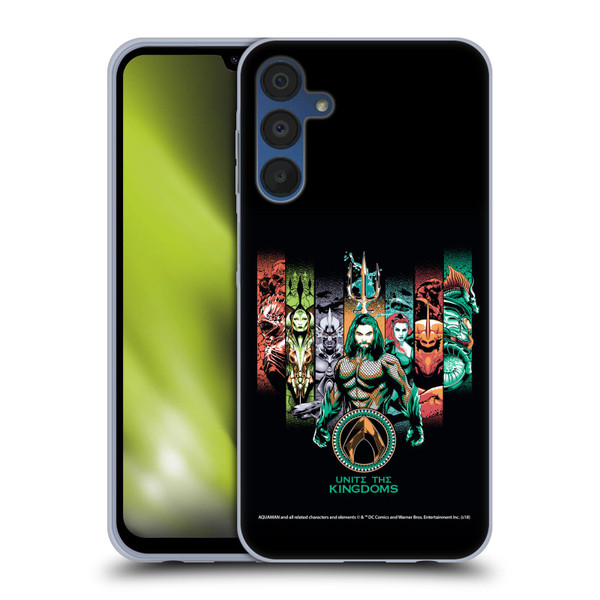 Aquaman Movie Graphics Unite The Kingdoms Soft Gel Case for Samsung Galaxy A15
