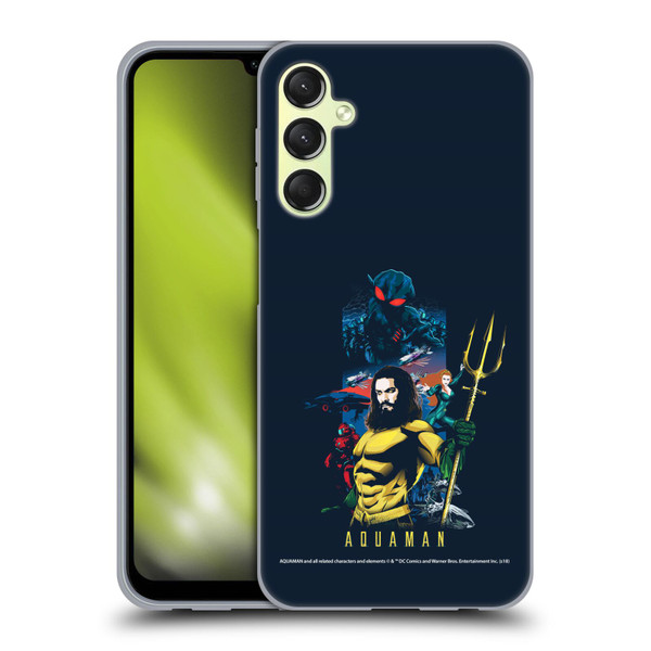 Aquaman Movie Graphics Poster Soft Gel Case for Samsung Galaxy A24 4G / Galaxy M34 5G