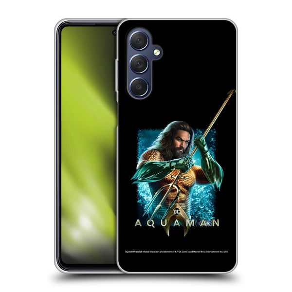 Aquaman Movie Graphics Trident of Atlan 1 Soft Gel Case for Samsung Galaxy M54 5G